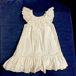White eyelet girls dress size 5